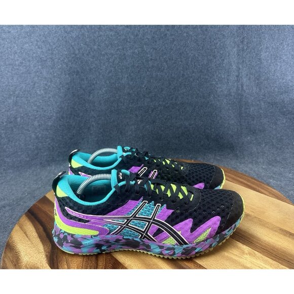 Asics Gel-Noosa Tri 12 Womens 8 Black Colorful 1012A578 Running Shoes Sneakers - Picture 1 of 10